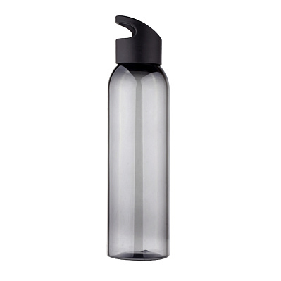 Бутылка пластиковая для воды Sportes, черная (Черный)