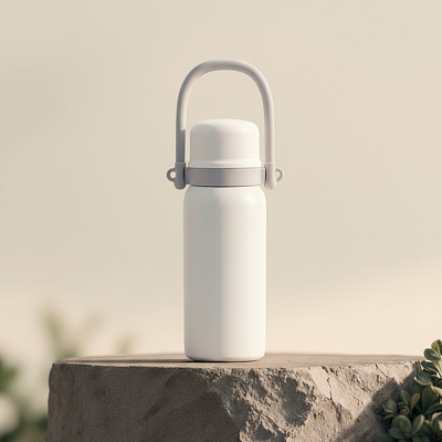 Термос Holdy с ручкой, белый