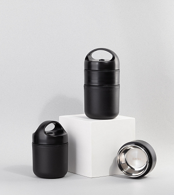 Контейнер для ланча "Complex" 2 отделения, черный