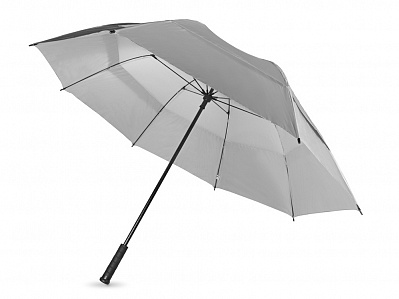 Зонт-трость Cardiff (Серебристый/черный)