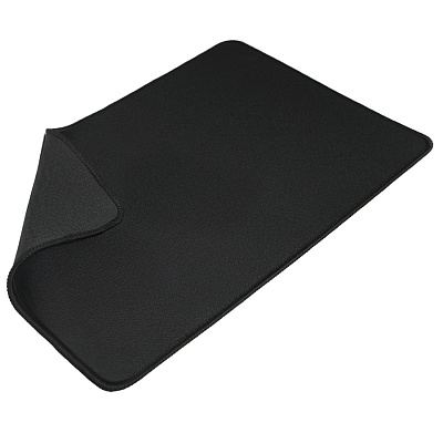 Коврик для мыши GLIDE M, 35*25*0,3см, прошитый край, черный (Чёрный)