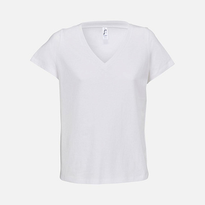 Футболка женская Regent Women с V-образным вырезом, белая (Белый)