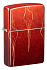 Зажигалка ZIPPO Ombre Flames с покрытием 540 Tumbled Brass, латунь/сталь, разноцветная, 38x13x57 мм - Фото 1