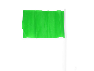Флаг CELEB с небольшим флагштоком (Зеленый)