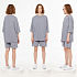 Футболка унисекс оверсайз T1, серая - Фото 11