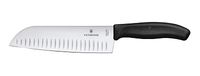 Набор из 11 кухонных ножей VICTORINOX, чёрная рукоять, в подставке из бука высотой 35,5 см