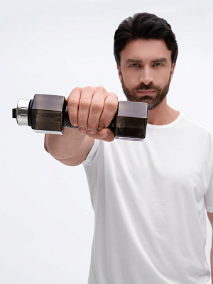 Бутылка для воды Hantelis, черная