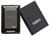 Зажигалка ZIPPO Logo с покрытием Black Ice®, латунь/сталь, чёрная, глянцевая, 38x13x57 мм - Фото 5
