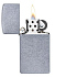 Зажигалка ZIPPO Slim® с покрытием Street Chrome™, латунь/сталь, серебристая, матовая, 29x10x60 мм - Фото 3