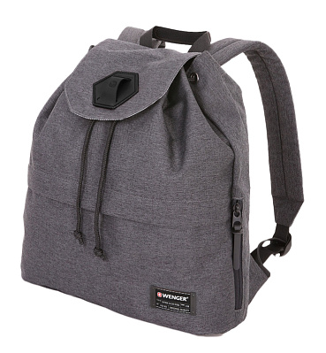 Рюкзак WENGER 13'', cерый, ткань Grey Heather/ полиэстер 600D PU , 33х13х39 см, 16 л (Серый)