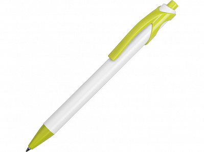 Ручка пластиковая шариковая Тукан (Белый/салатовый)
