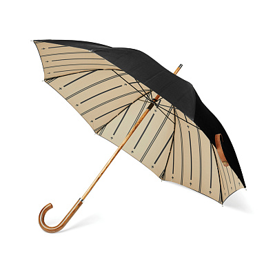 Зонт VINGA Bosler из rPET AWARE™, d106 см (Черный;)
