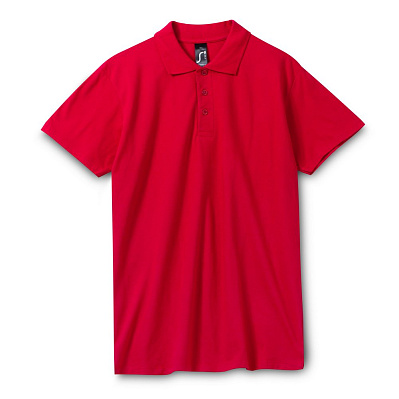 Рубашка поло мужская Spring 210, красная (Красный)