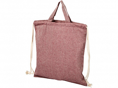 Сумка-рюкзак Pheebs из переработанного хлопка, 150 г/м² (Каштановый)
