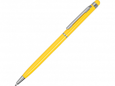 Ручка-стилус металлическая шариковая Jucy (Желтый)