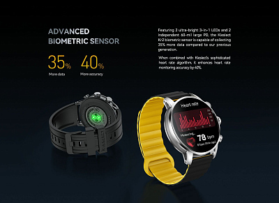 Смарт-часы Kieslect Calling Watch Kr2, серебро