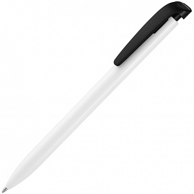 Ручка шариковая Favorite, белая с черным (Черный)