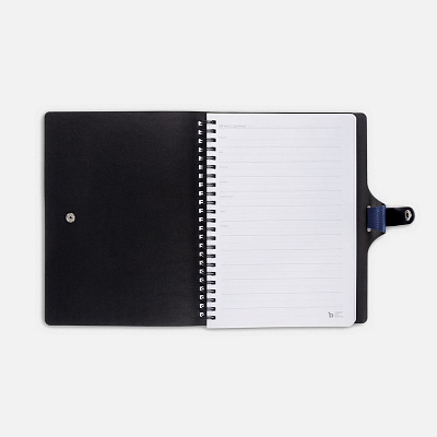 Ежедневник Strep Front на заказ, недатированный, темно-синий