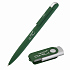 Набор ручка "Jupiter" + флеш-карта "Vostok" 8 Гб в футляре, покрытие soft touch#, темно-зеленый - Фото 1