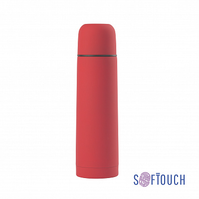 Термос "Крит" 500 мл, покрытие soft touch  (Красный)