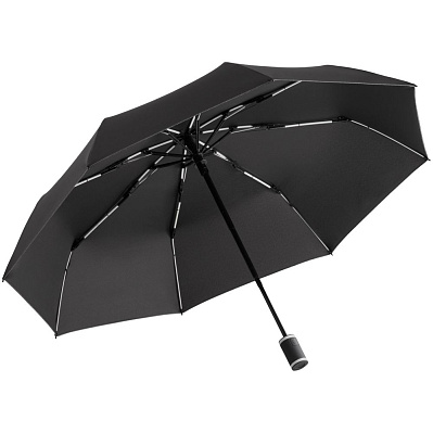 Зонт складной AOC Mini с цветными спицами  (Белый)