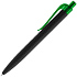 Ручка шариковая Prodir QS01 PRT-P Soft Touch, черная с зеленым - Фото 2