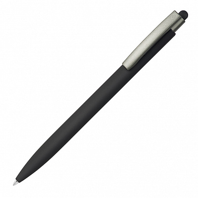 ELLE SOFT, ручка шариковая , металл, синие чернила (Черный)