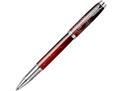 Ручка роллер Parker IM Royal (Красный, серебристый)