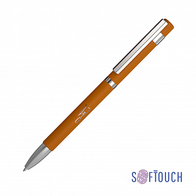 Ручка шариковая "Mars", покрытие soft touch  (Оранжевый)