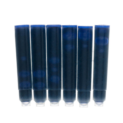 Чернильные картриджи "Pierre Cardin" для перьевой ручки любого класса синий 6 шт.