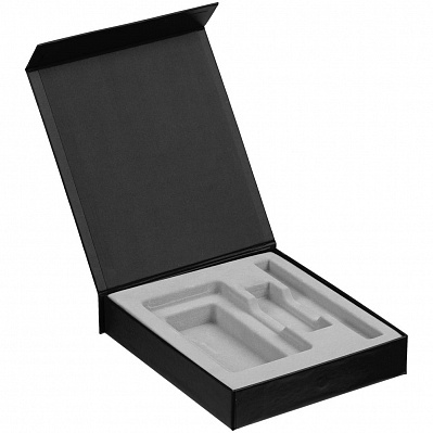 Коробка Latern для аккумулятора 5000 мАч, флешки и ручки, черная (Черный)