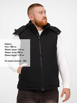 Жилет унисекс Sfera, черный