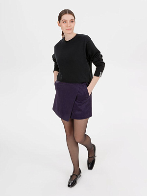 Лонгслив унисекс Siluetti Fuori, черный