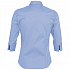 Рубашка женская с рукавом 3/4 Effect 140, голубая - Фото 2