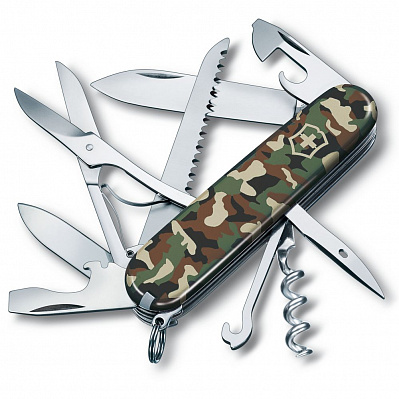 Нож перочинный Huntsman 91  камуфляж (Зеленый)