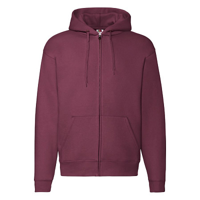 Толстовка с начесом PREMIUM HOODED SWEAT JACKET 280 (Бордовый)