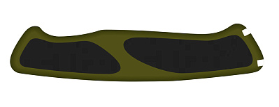 Задняя накладка для ножей VICTORINOX 130 мм нейлоновая зелёно-чёрная