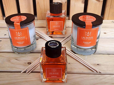 Свеча ароматическая в стекле Грейпфрут