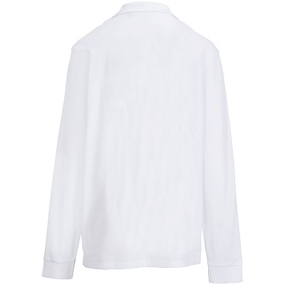 Рубашка поло унисекс с длинным рукавом Pacific LSL, белая