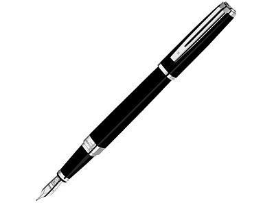 Ручка перьевая Exception, F (Черный, серебристый)