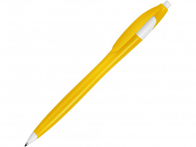 Ручка пластиковая шариковая Астра (Желтый/белый)