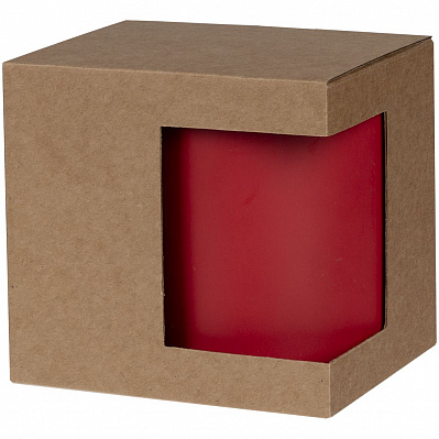 Коробка для кружки с окном Cupcase крафт