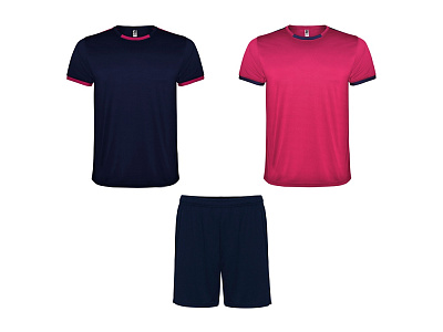 Спортивный костюм Racing, унисекс (Яркая фуксия /синий нэйви)