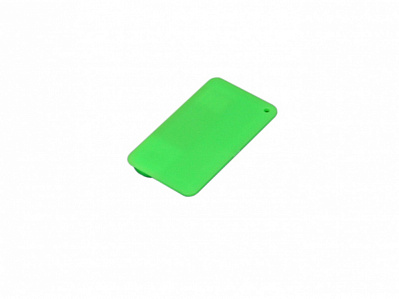 USB 2.0- флешка на 32 Гб в виде пластиковой карточки (Зеленый)