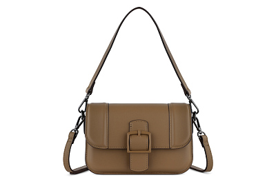 Сумка женская наплечная BUGATTI Zita, коньячная, полиуретан, 22 x 10 x 15 см