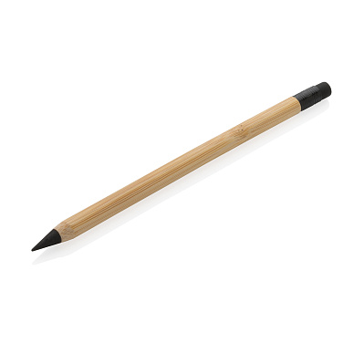 Вечный карандаш из бамбука FSC® с ластиком (Коричневый;)