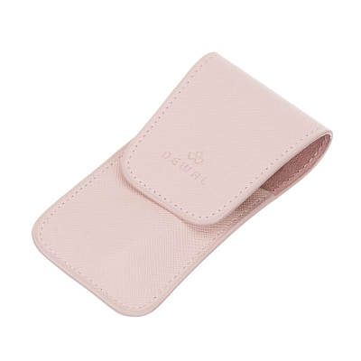 Маникюрный набор DEWAL, 3пр. Футляр: натуральная кожа, цвет пудровый