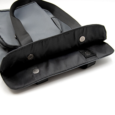 Шоппер Superbag Pocket (серый с черным)