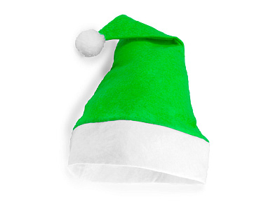 Рождественская шапка SANTA (Зеленый, белый)