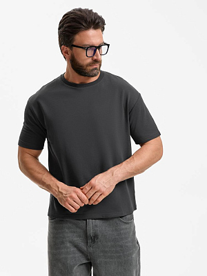 Футболка унисекс Durington, темно-серая (графит)